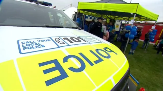 Police car at Staffordshire County Show