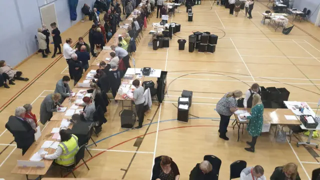 Vote counting in Bolsover