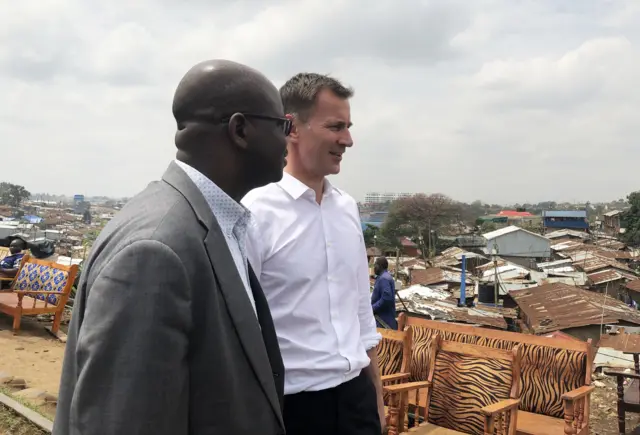 Jeremy Hunt in Nairodi