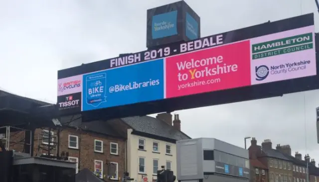 Bedale finish line