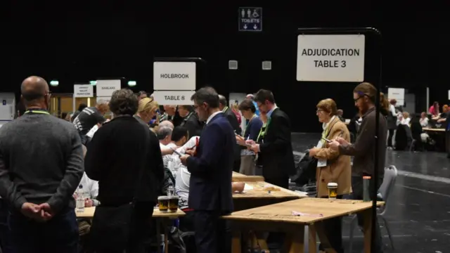 Votes being counted in Coventry