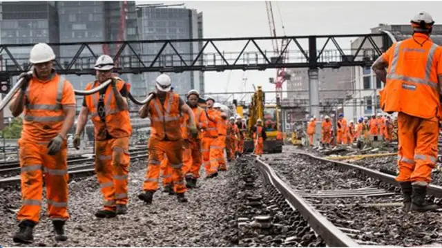 Network Rail maintenance workers