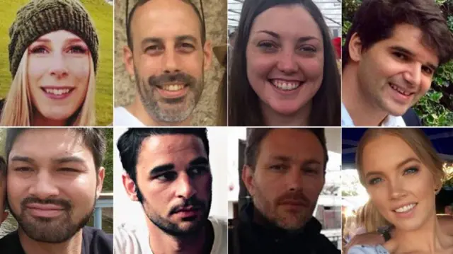 Victims of the London Bridge attack - montage image