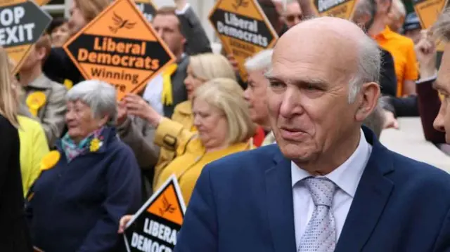 Vince Cable in Colchester