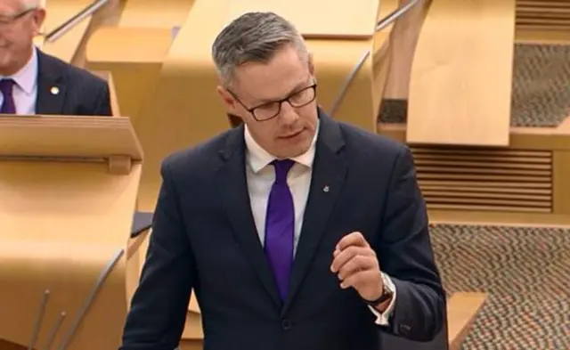 Finance Secretary Derek Mackay