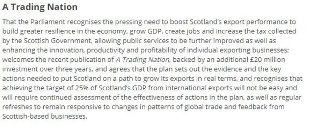 Scottish government amendment