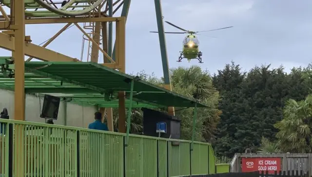 Yorkshire air ambulance landing