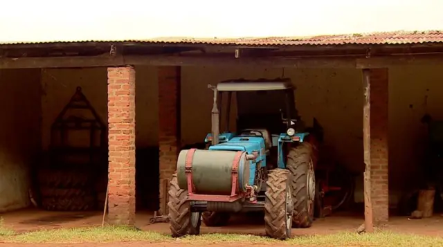 Image of a tractor in Zimbabwe