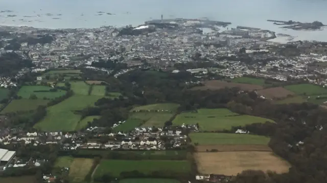 Ariel view of St Helier