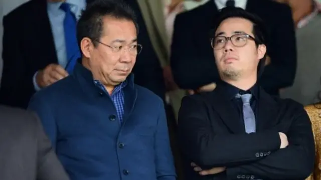 Vichai Srivaddhanaprabha and son Aiyawatt Srivaddhanaprabha,