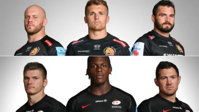 Exeter Chiefs and Saracens