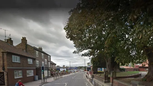 The pedestrian crossing in Norton