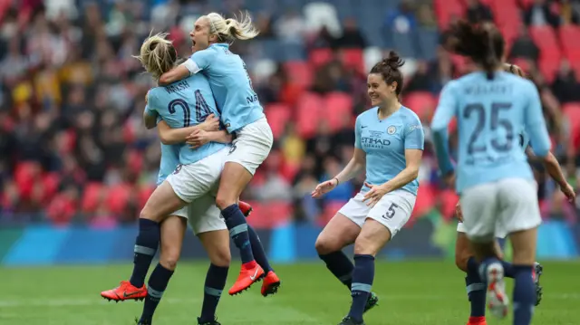 Man City celebrate