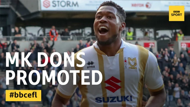 MK Dons promoted