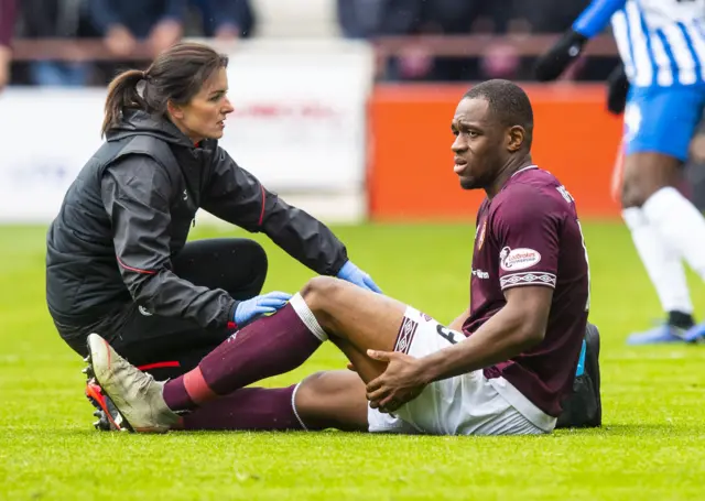 Uche Ikpeazu was withdrawn right at the start of the second half