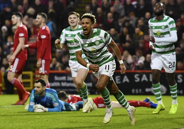 Scott Sinclair was the Celtic hero on their last visit to Pittodrie