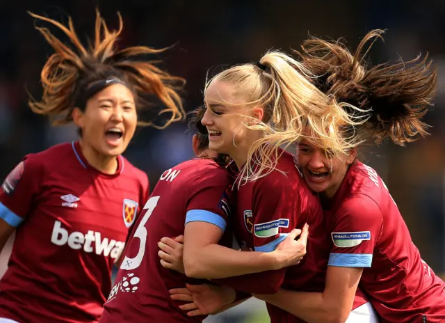 West Ham Ladies celebrate