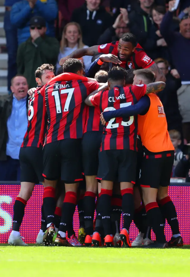 Bournemouth celebrate