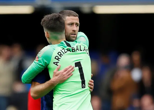 Gary Cahill and Kepa