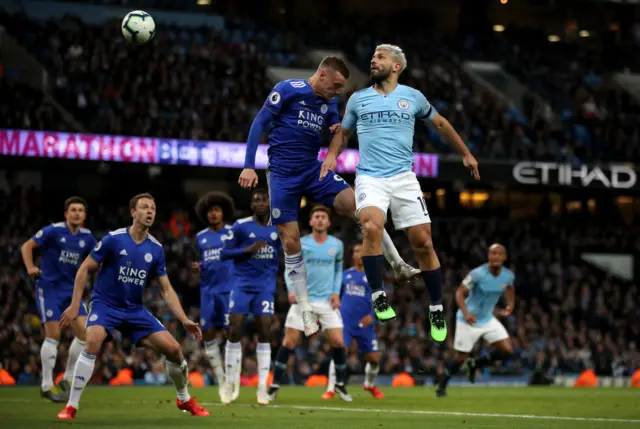 Sergio Aguero and Jamie Vardy