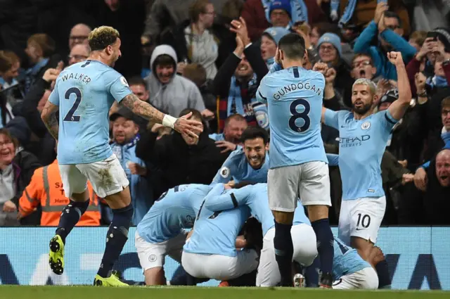 Man City celebrate