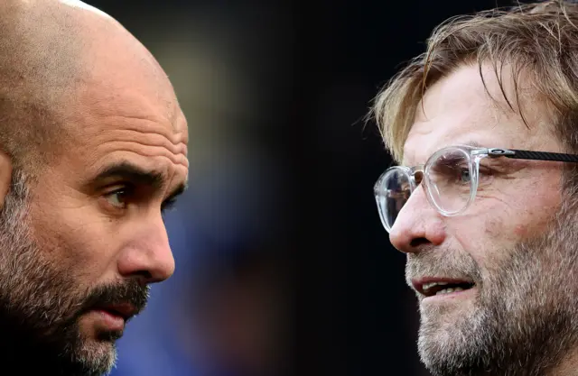 Pep Guardiola and Jurgen Klopp