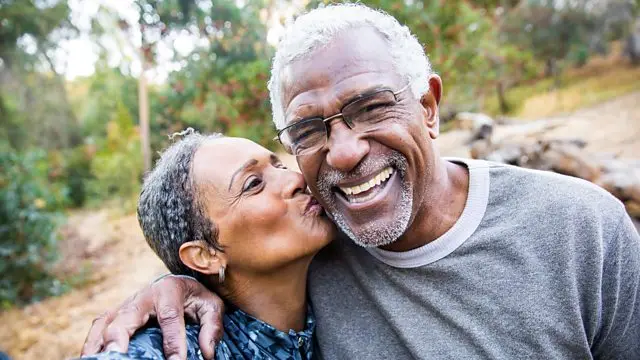 Mixed-age couple