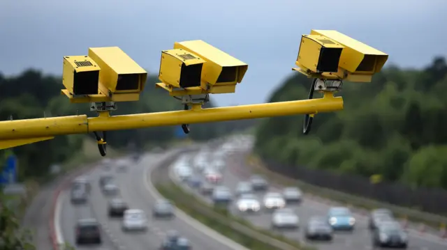 Example of average speed cameras