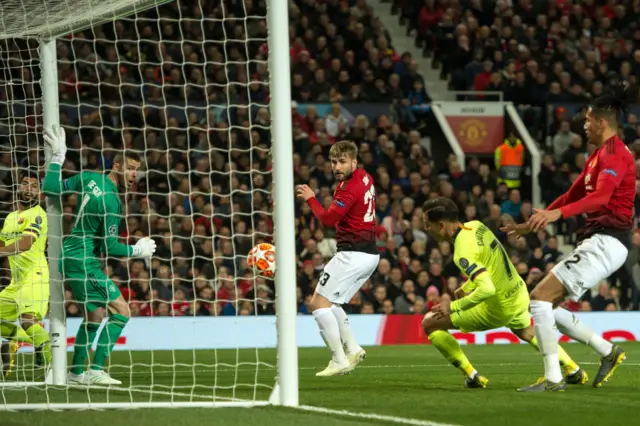 Old Trafford goal