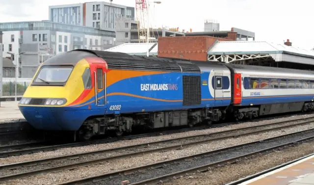 East Midlands Train at Nottingham station