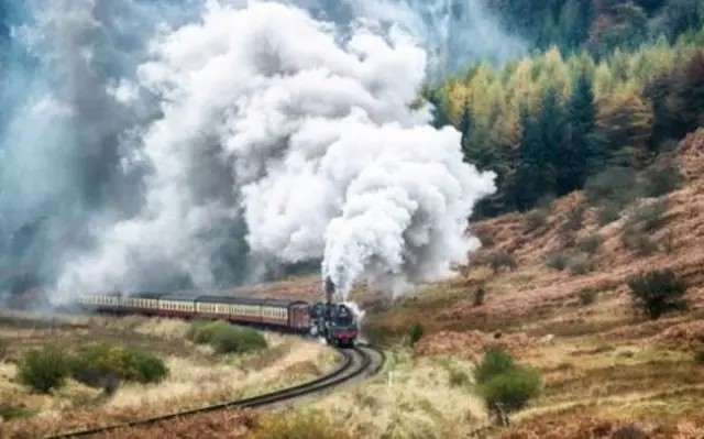 Steam railwayv on North York Moors