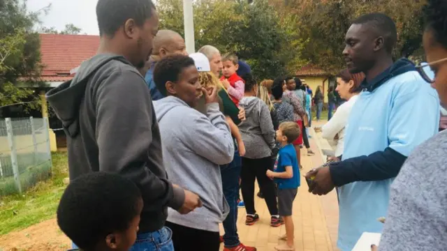 People voting in Norwood in Johannesburg, South Africa