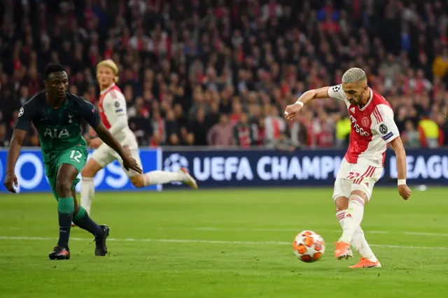 Hakim Ziyech scores for Ajax