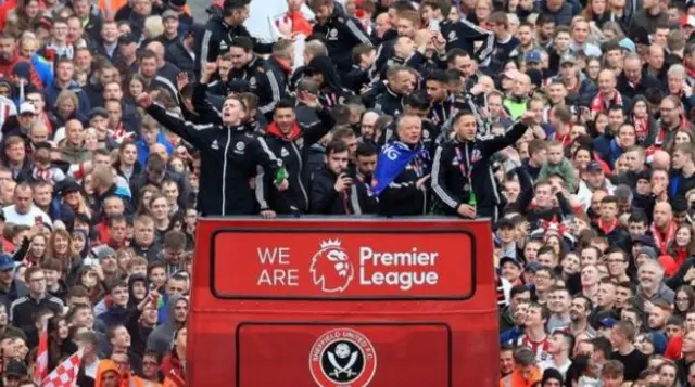 Open top bus parade