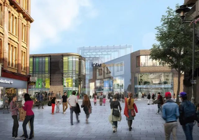 Artist impression of rebuilt Broadmarsh