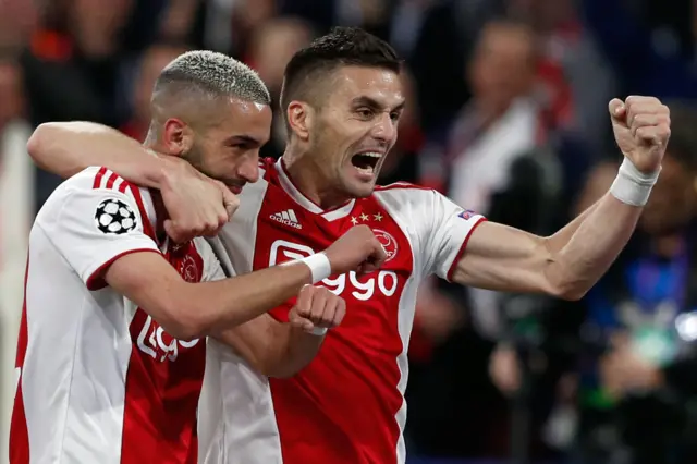 Ajax celebrate