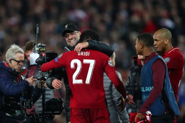 Origi and Klopp