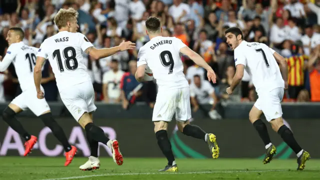 Kevin Gameiro celebrates