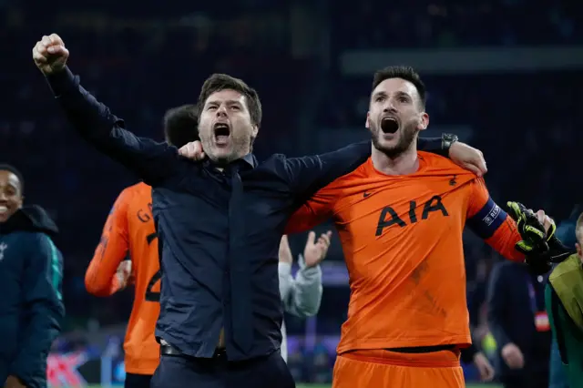 Mauricio Pochettino and Hugo Lloris