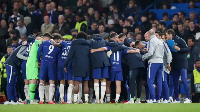 Chelsea huddle