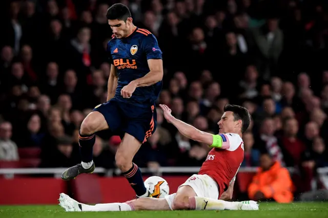 Valencia forward Goncalo Guedes