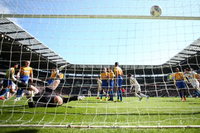 MK Dons score against Mansfield