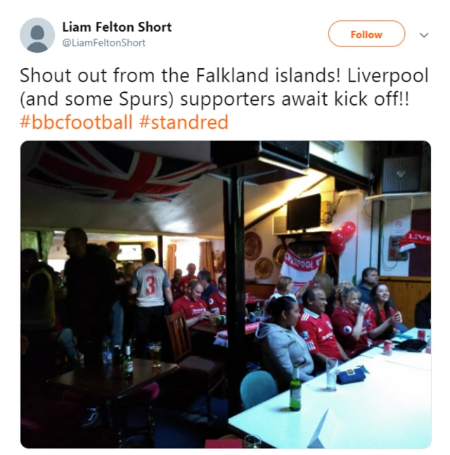 Liam Felton Short tweets: Shout out from the Falkland Islands