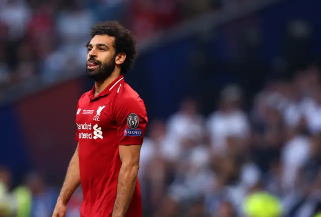 Mo Salah looks in thought