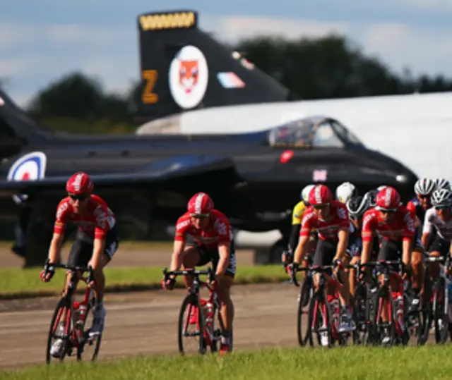 Tour of Britain at Wattisham airfield