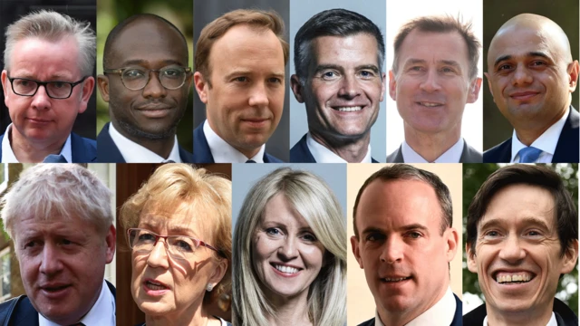 Candidates for the Conservative party leadership contest