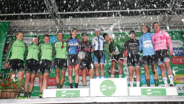 The podium at the end of last year's Women's Tour