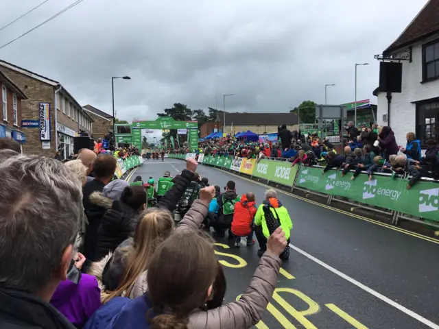 Finish line at Stowmarket