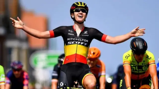 Belgium's Jolien D'Hoore won last year's opening stage of the race which went from Framlingham to Southwold