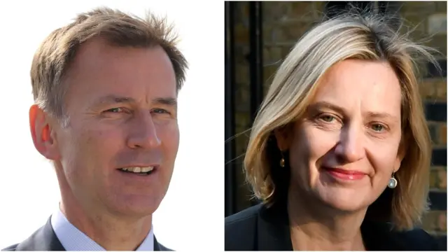 Jeremy Hunt and Amber Rudd